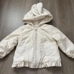 クリーム色 アウター 80