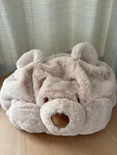 ディズニー　プーさん　ファンキャップ　ベージュ　被り物