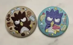 サンリオ バッドばつ丸 刺繍缶バッジ 2種セットのサムネイル