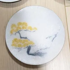 未使用　松模様　皿　5枚セット　木箱入り　ヴィンテージ　アンティーク