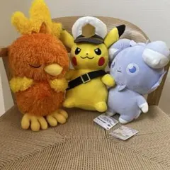 ポケモンぬいぐるみ　ピカチュウ　アチャモ　ニャスパー 3点セット