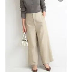 ドゥーズィエムクラス リネンツイルフレアパンツ36 日本製 - メルカリ