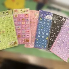 タイルシール ドロップ ブロックシール まとめ売り お茶犬 シマエナガ 猫