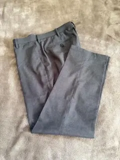 ユニクロ 感動パンツ ウールライク チャコールグレー　ウエスト79