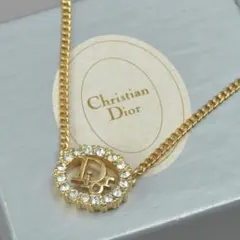 Vintage Christian Dior リーフネックレス ラインストーン - メルカリ