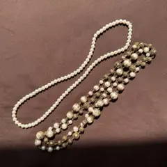 フェイクパール ネックレス 2個 セット