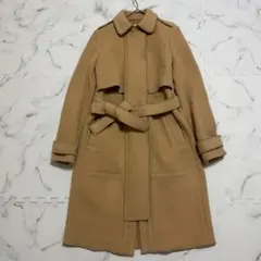 ✨美品✨CARVENカルヴェンベージュロングコート36 FJ231のサムネイル