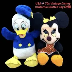 ヴィンテージ】ディズニー ドナルド ミニー ぬいぐるみ 2体セット USA