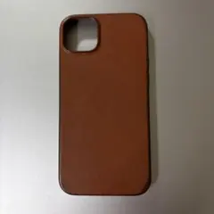 iPhone14Plus用ブラウンレザーケース