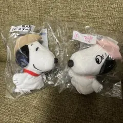 匿名送料込　新品★サンリオ　当りくじ　スヌーピー　指人形　2種セット　ベル