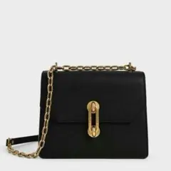 CHARLES&KEITH メタリックアクセント ターンロッククロスボディバッグ