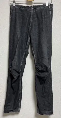 美品 22AW⭐️ヨウジヤマモトプールオム デニム サルエルパンツ ブラック ヨウジヤマモト プールオムYohji Yamamoto POUR HOMME サイド
