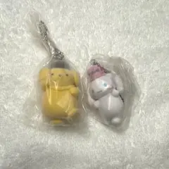 サンリオ ライブキャラクター ポムポムプリン　シナモロール ミニチュアチャーム