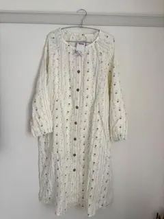 ルームウェア　パジャマ　マタニティ　ワンピース　授乳パジャマ　前開き