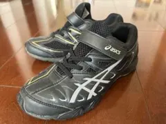 asics レーザービーム 23cm キッズ 黒/金 アシックス 男子