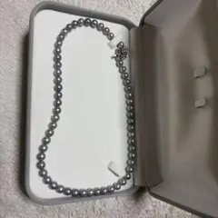 南洋パールネックレス グレー56cm 留め具SILVER刻印 - メルカリ