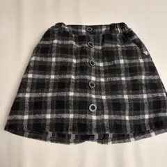 BLING グレー系チェック フレアスカート 1３０cm