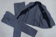 グレー ストライプ ビジネススーツ 　２パンツセット