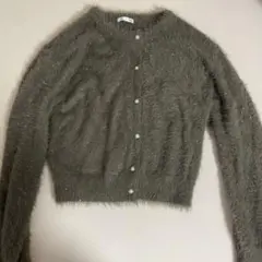 GU シャイニークルーネックカーディガン