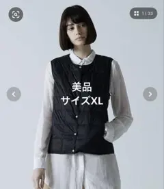 TAION(タイオン)XLベーシック クルーネックボタン インナーダウンベスト