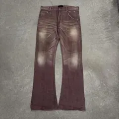 00s archive studs flare denim y2k grunge