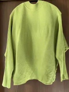 グリーン　セーター　1度着用