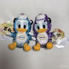 ディズニー　ぬいぐるみバッジ　干支　ドナルド　デイジー　2022年　とら年