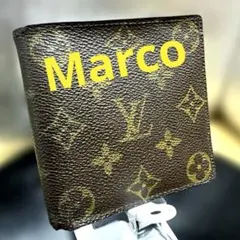 ④☆良品☆モノグラム♪マルコ☆2つ折り財布★コインポケット有