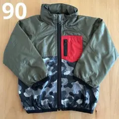ブランシェス キッズ ジャケット ブルゾン カーキ 迷彩柄　90サイズ