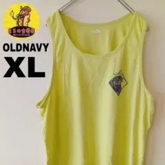 USA古着 OLDNAVY　タンクトップXL　イエロー　サーフィンのサムネイル