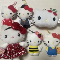 ハローキティ ぬいぐるみキーホルダー ハッピーセット 6点セット