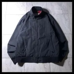 00s OLD NAVY スイングトップ ハリントンジャケット 黒 チェック裏地