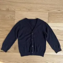 美品☆100cm ネイビーVネック カーディガン