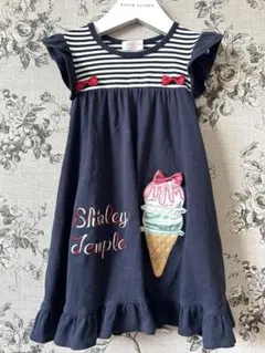 シャーリーテンプル　アイスワンピース美品110センチ