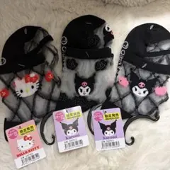 サンリオ　キティ　クロミ　シースルーソックス　23〜25