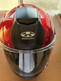 OGK Kabuto フルフェイス ヘルメット レッド ミラーシールド付きのサムネイル