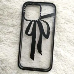 iPhone14ProMAX CASETiFY リボン BLACK　黒のサムネイル