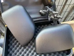 デリカD5後期ドアハンドルカバー本物ラプターライナー塗装ブラック