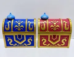 ドラゴンクエスト　AM　小物入れ　宝箱　赤　青　メダル付き　全2種セット