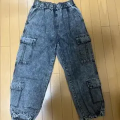 デニム　カーゴパンツ