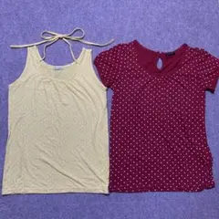 ドット　Tシャツ　タンクトップ　セット