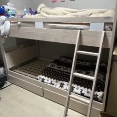 [値下げ] ニトリ二段ベッド ソラ　スラット式