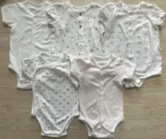 赤ちゃんの城 ロンパース まとめ売り 60-70 女の子 5枚セット