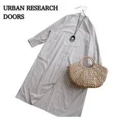 【未使用級】アーバンリサーチドアーズ　リネン混　BIGスリーブシャツワンピース