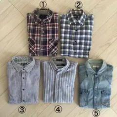 バナリパ、アバハウス、ラルフローレン、a.v.vメンズ長袖シャツ5枚セット