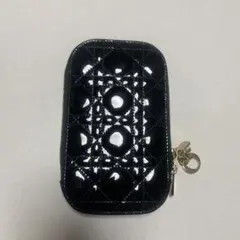 ディオールカナージュ フォンホルダー パテント ブラック