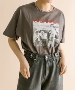 [mline] photo Tシャツ ダークグレー フリーサイズのサムネイル
