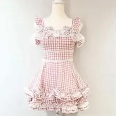 Lovilynギンガムチェック キャミソールミニワンピース レッド | Mercari