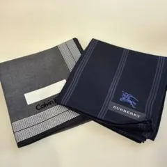 Calvin Klein & Burberry ハンカチセット　紳士　2枚セット