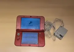 New 3DS LL レッド 本体と充電器付き